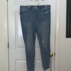Dear John size 33 jeans light wash straight/skinny